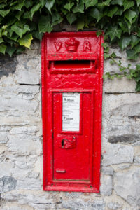 English letter box